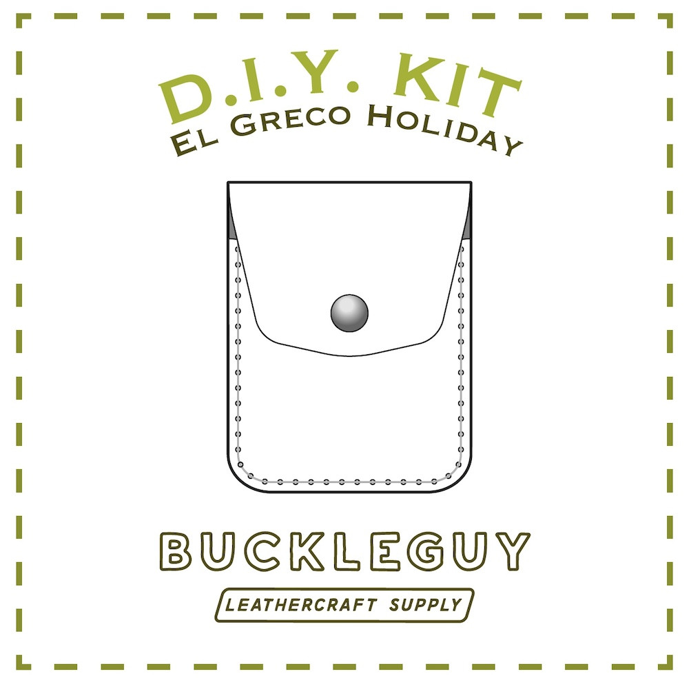 Danesh, El Greco Holiday, Card Snap Wallet Leather Pattern