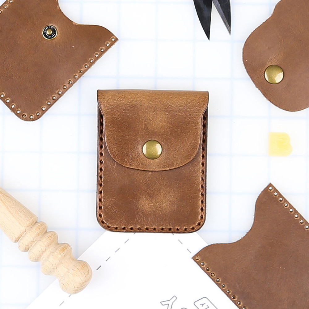 DIY Danesh, El Greco Mini, Small Card Snap Wallet Leather Kit