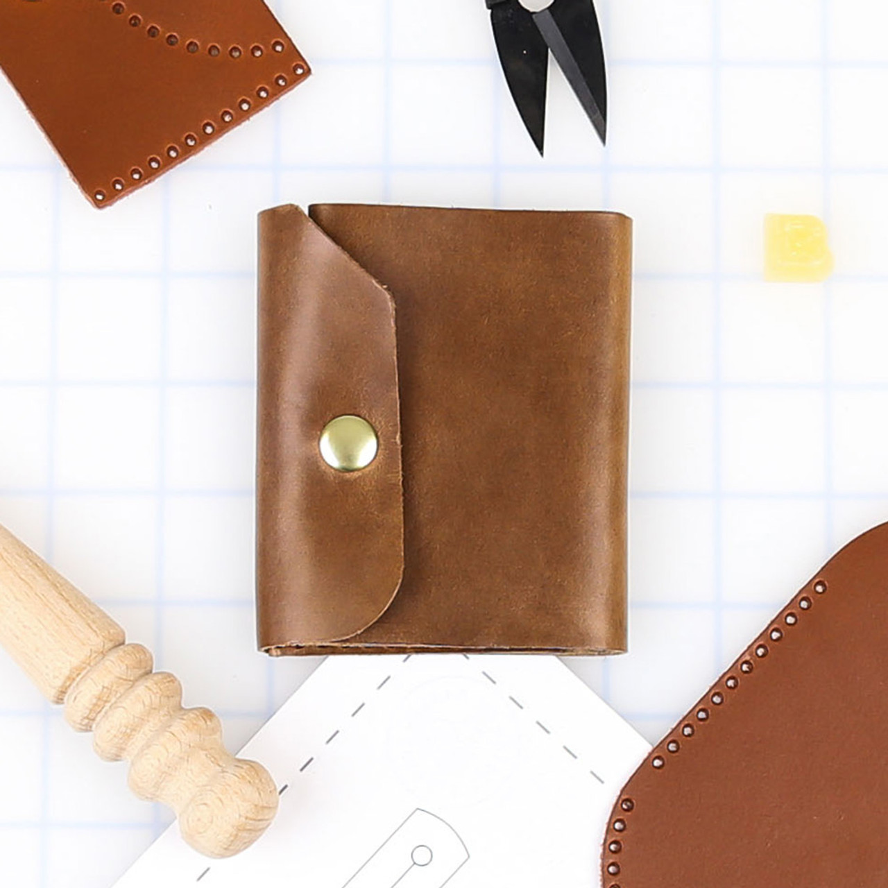 DIY Danesh, Samjung, Mini Trifold Wallet Leather Kit