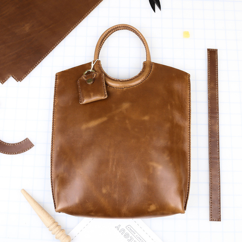 DIY Danesh, Frida, O-Ring Handle Tote Bag Leather Kit