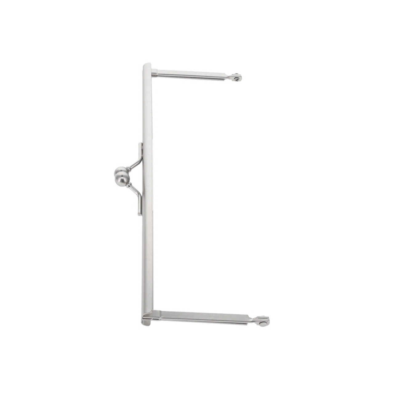 Metal Purse Frame, Square w/ Covered Legs, Nickel Matte