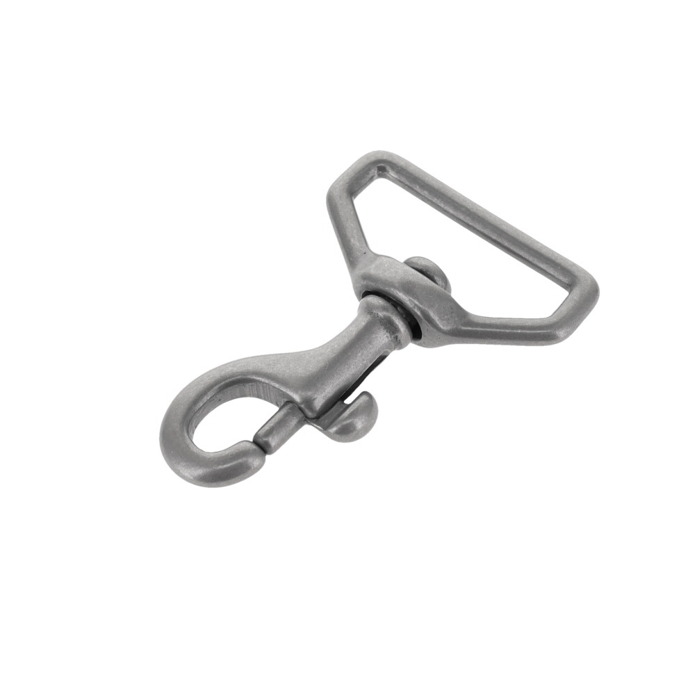 Solid Brass 1" Swivel Snap, Nickel Matte