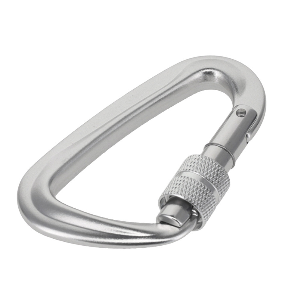 C5970 Aluminum Carabiner, Silver Semi-Matte