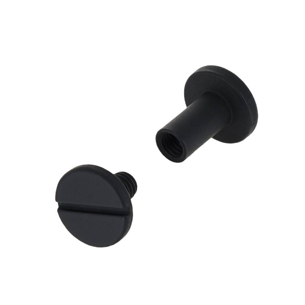 Black Matte Cylinder Head Chicago Screws 3/8"