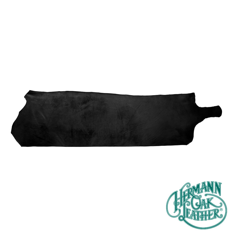 Hermann Oak English Bridle Leather Back Black