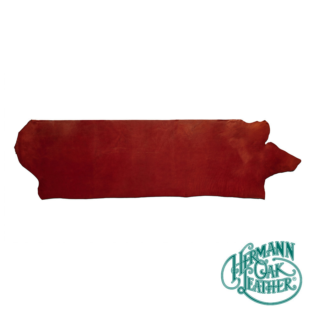 Hermann Oak English Bridle Leather Back Chestnut