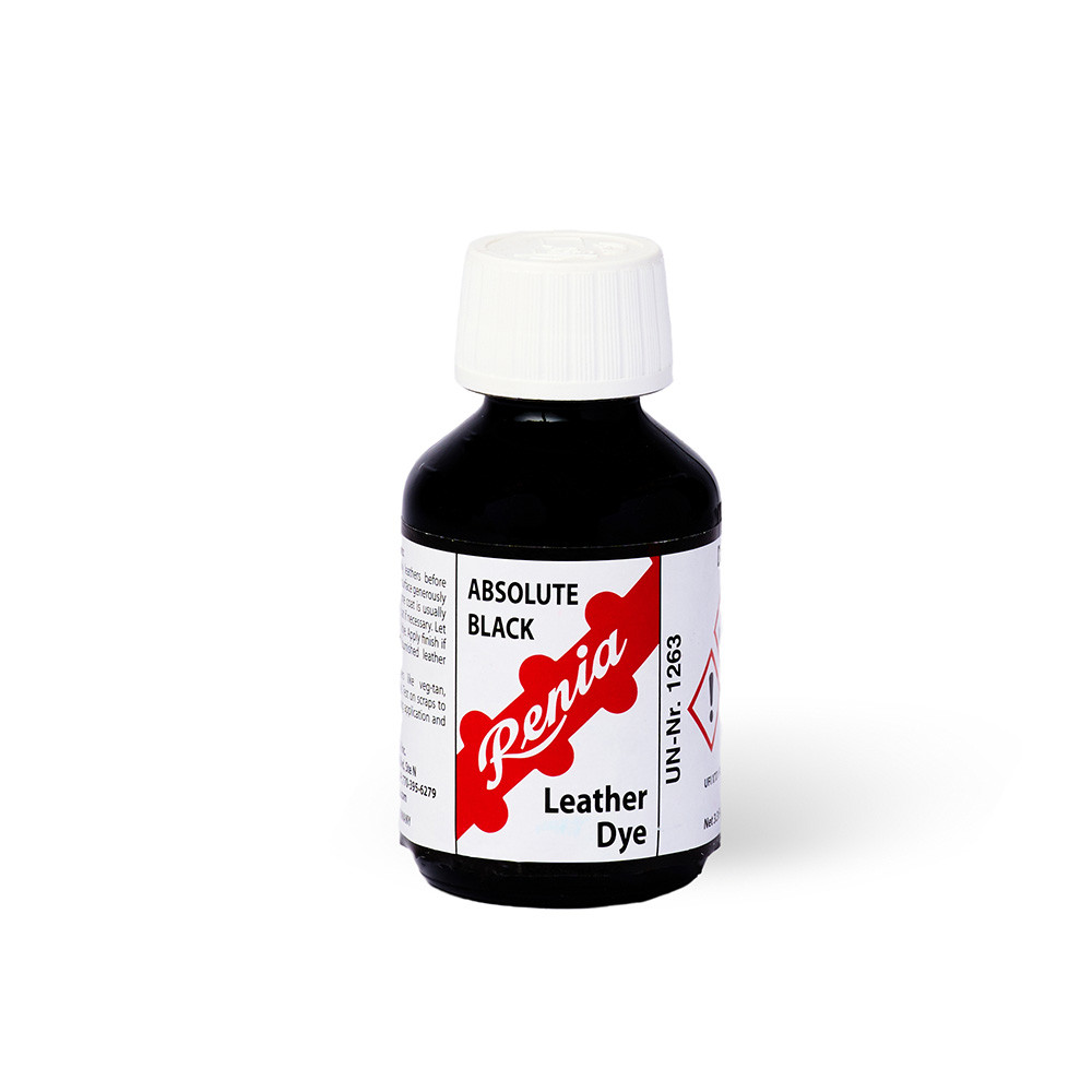 Renia, Absolute Black, Leather Dye, 3.3oz