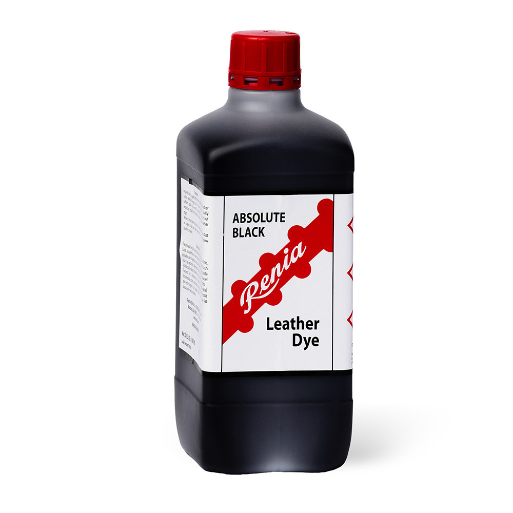 Renia, Absolute Black, Leather Dye, 32oz
