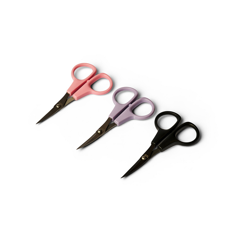 LDH Curved Blade Embroidery Scissors, 4.75", Multiple Colors