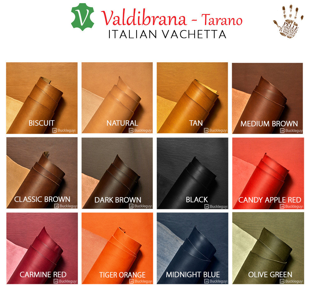 Valdibrana Italian Vachetta Leather Swatches