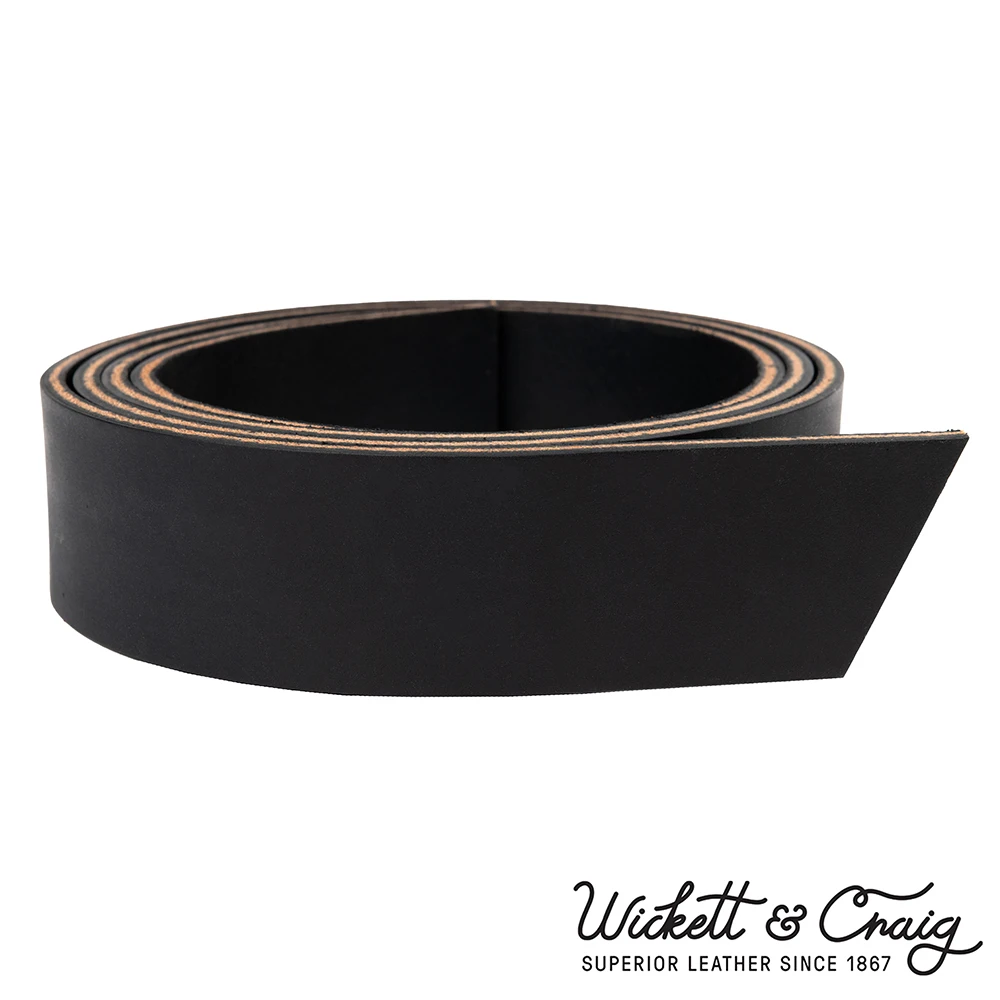 Wickett & Craig, Latigo, Oiled Show Harness Leather Strap, Black
