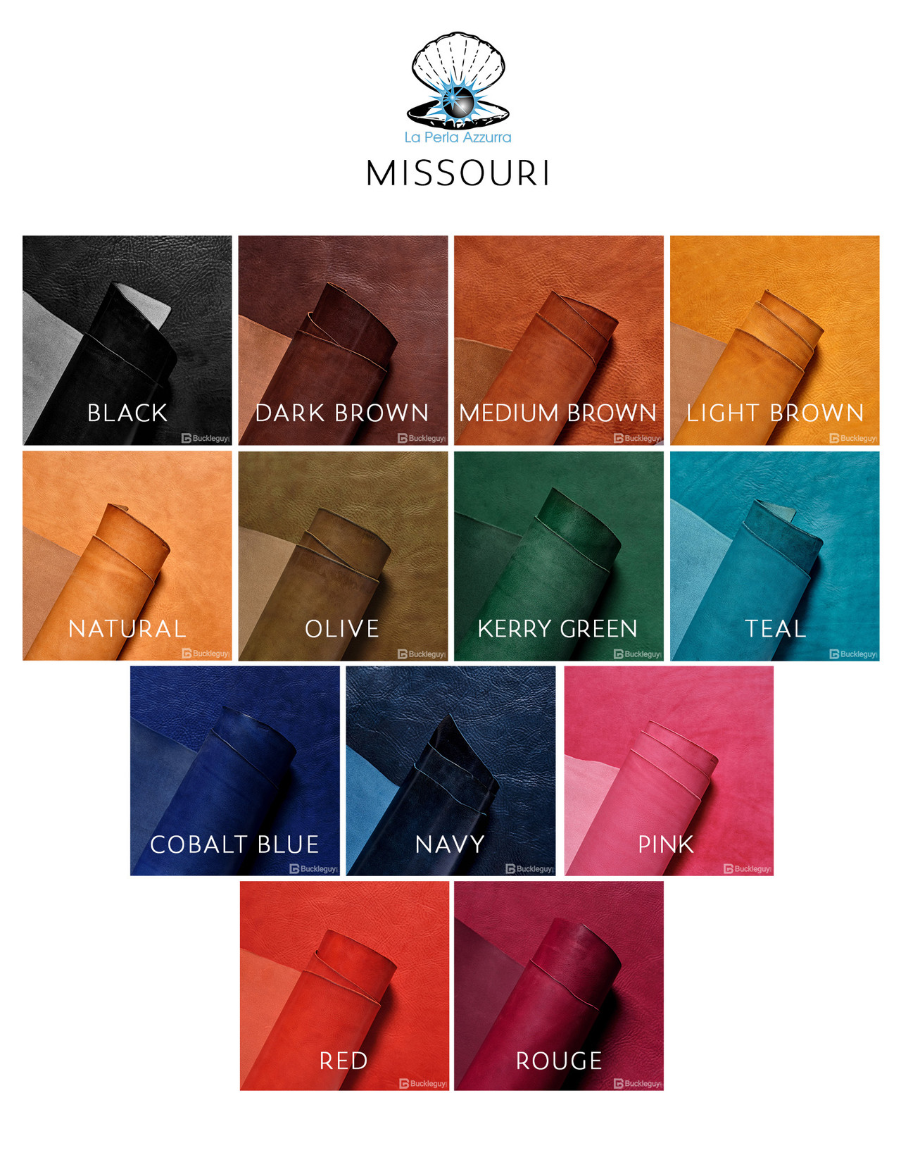 La Perla Missouri Leather Color Options
