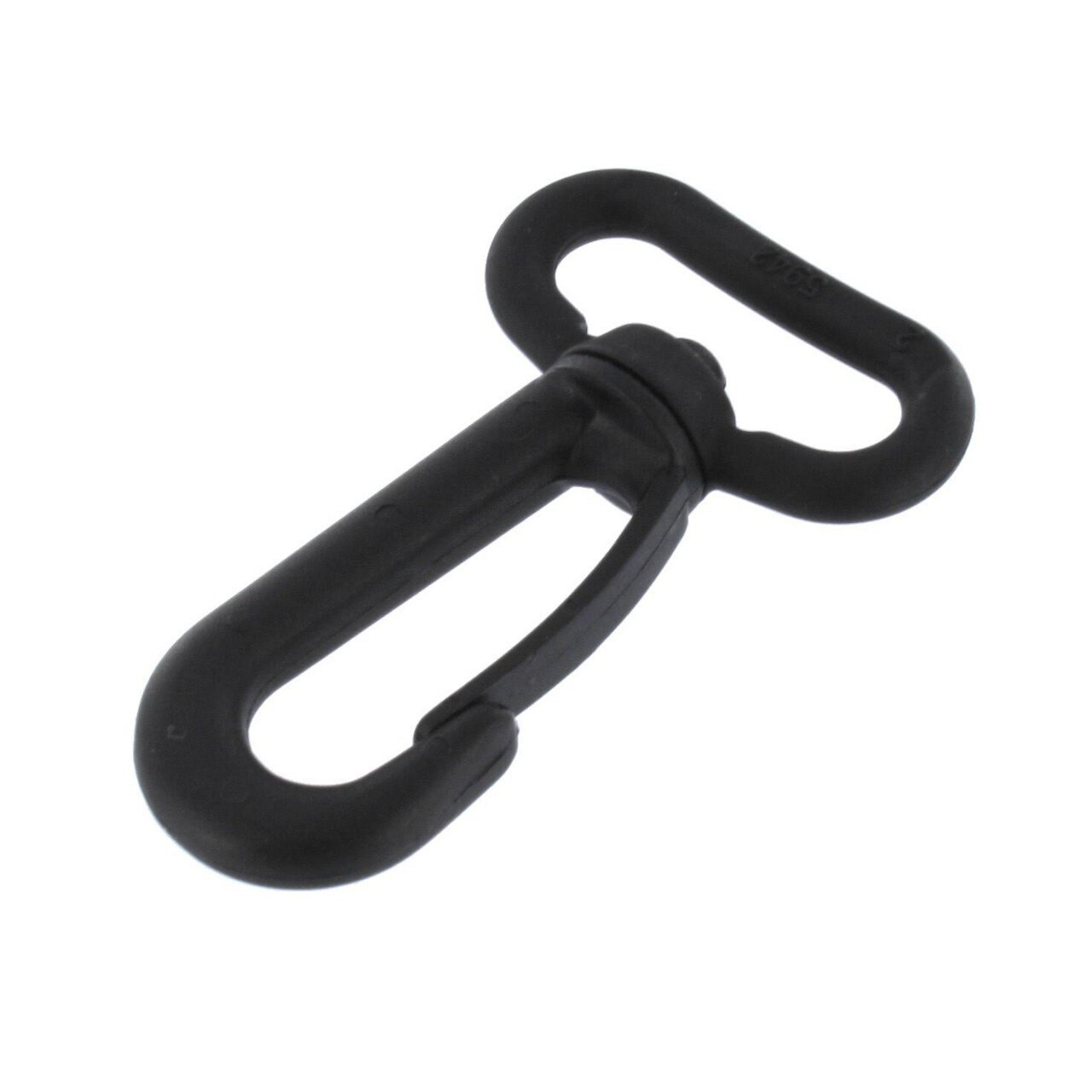 1 1/2 Inch Plastic Swivel Snap Hook Black - Strapworks