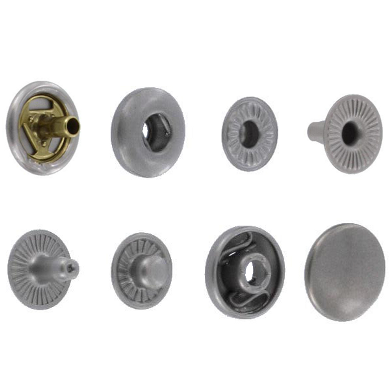 100 sets of steel silver -Hook eye bra closure - Sewing Supplies