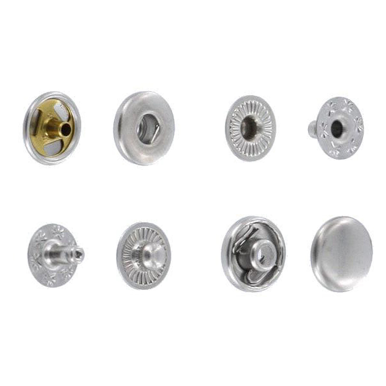 10 x Magnetic Buttons Clasps Snaps Fasteners Closure circular 10-18mm (10  pcs.)
