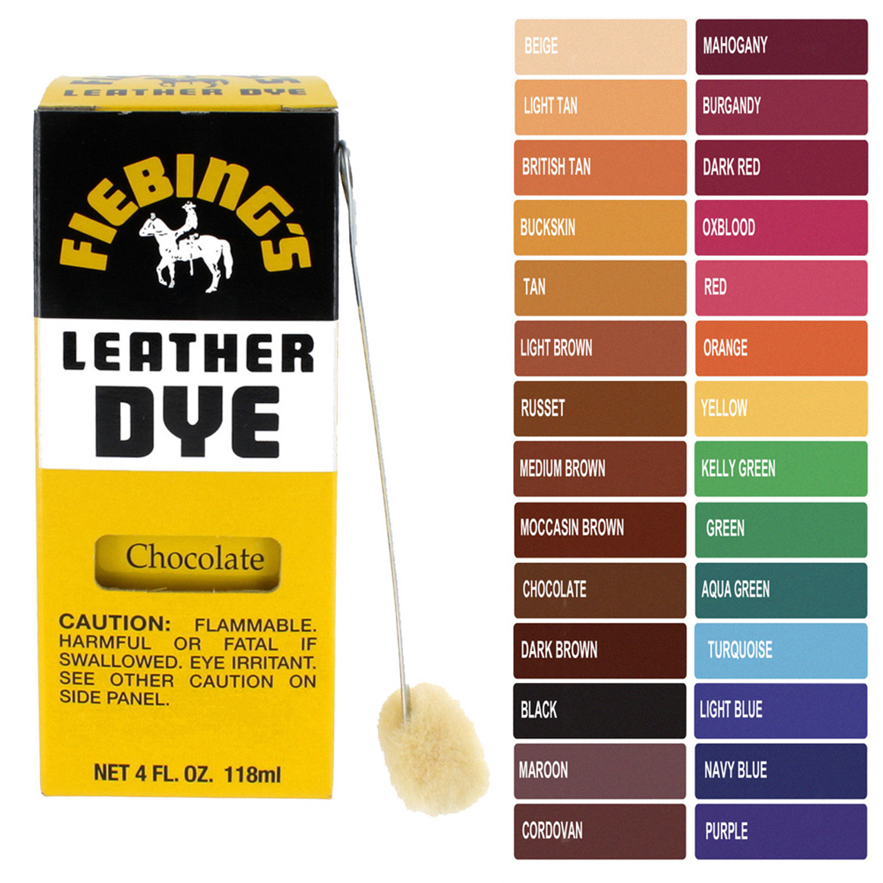 Fiebing's Leather Dye 4 oz - Yellow