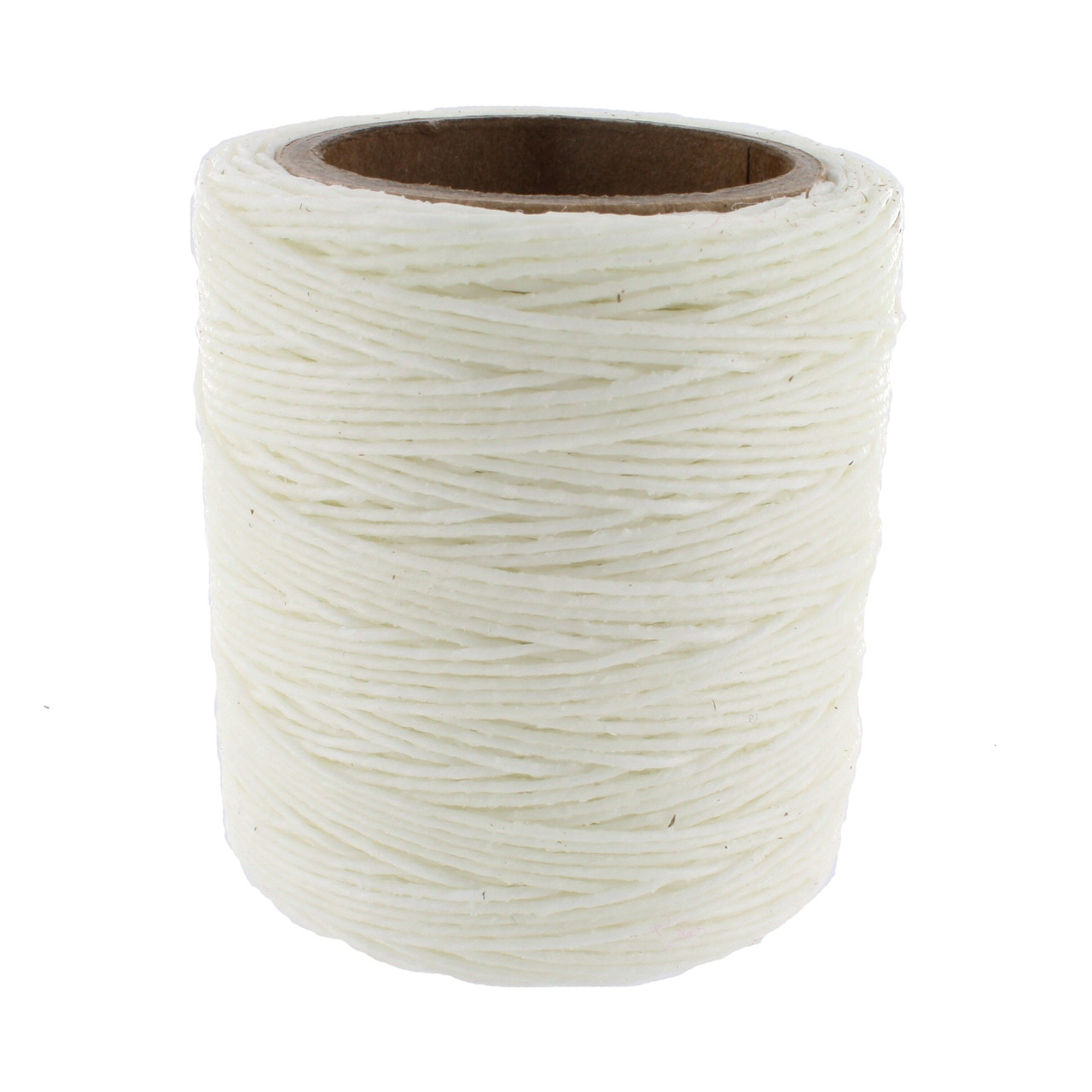 Maine Thread, Twisted Waxed Cord, 70 yard spool, White 