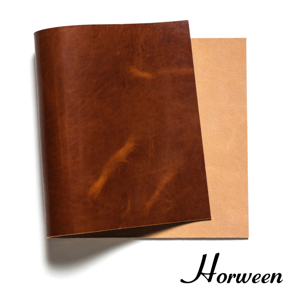 Horween Dublin Leather Panel, English Tan - Buckleguy.com