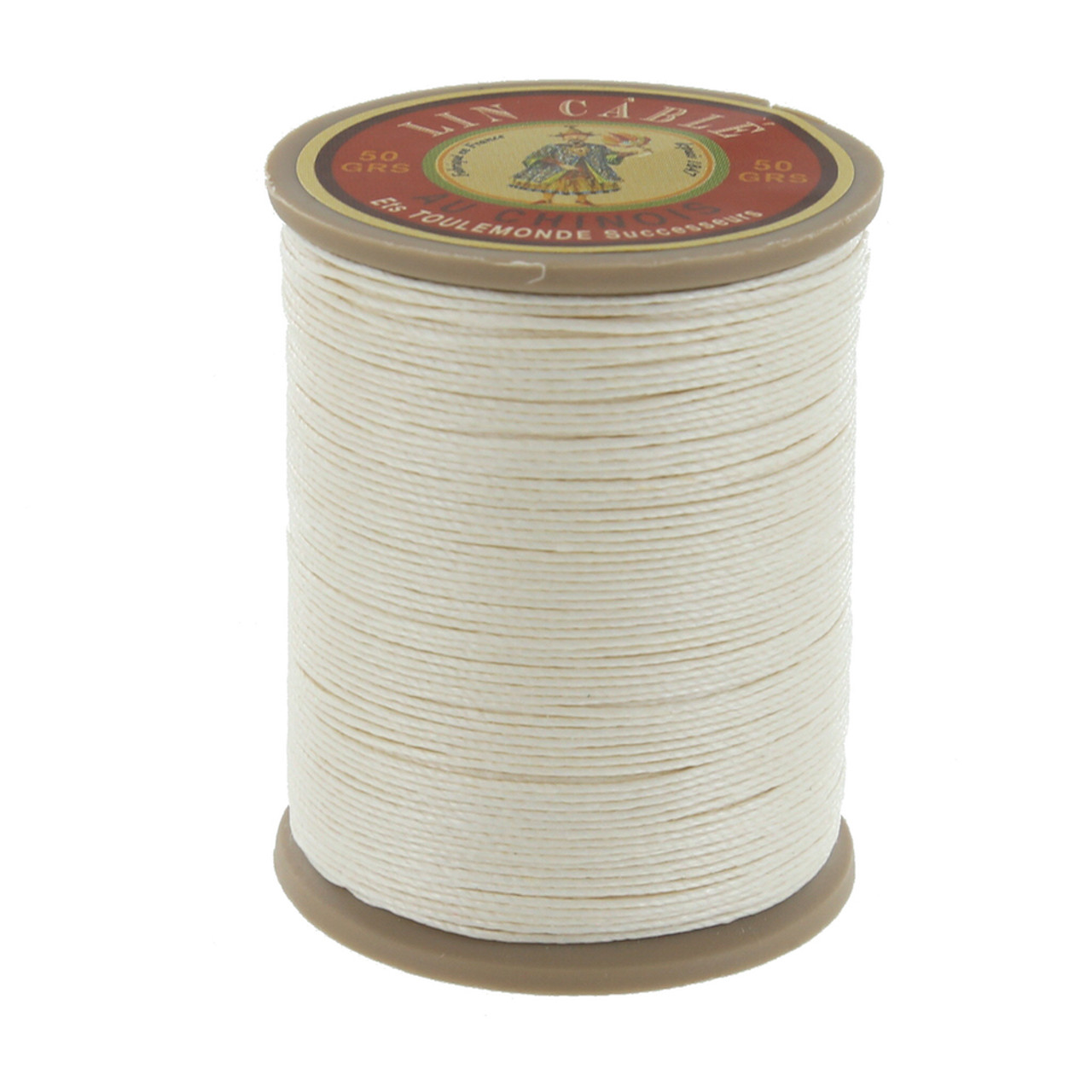 Fil Au Chinois Lin Cable, Waxed Linen Thread, Natural (105