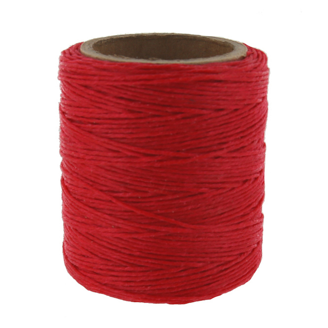 Maine Thread, Twisted Waxed Cord, 70 yard spool, Flame Red