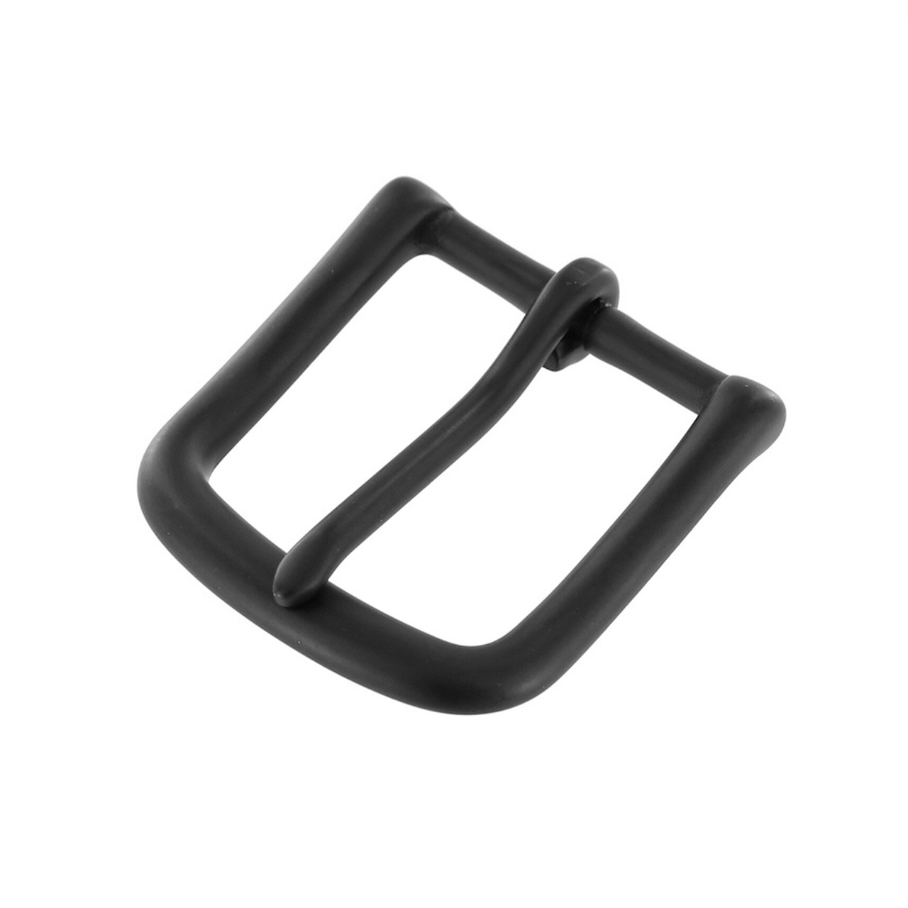 Buckleguy Solid Brass Heel Bar Buckle for Leather Goods, Belt Buckles, Handbags & Accessories | PVD Black Matte | 1 1/4 inch (1035-1E-PVDBM-LL)