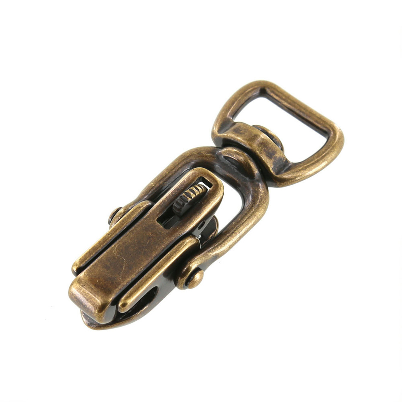 B9570 3/4 Antique Brass, Swivel Snap w/ Locking Jaw, Solid Brass-LL
