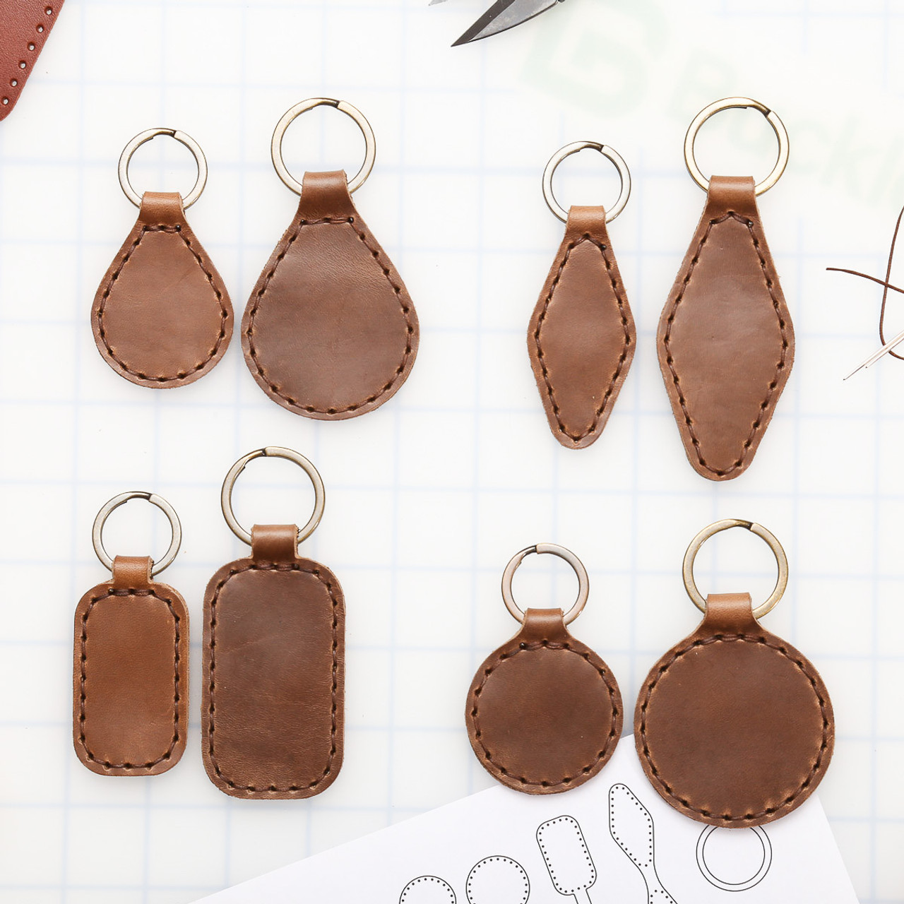 DIY Key Fob Leather Kit 