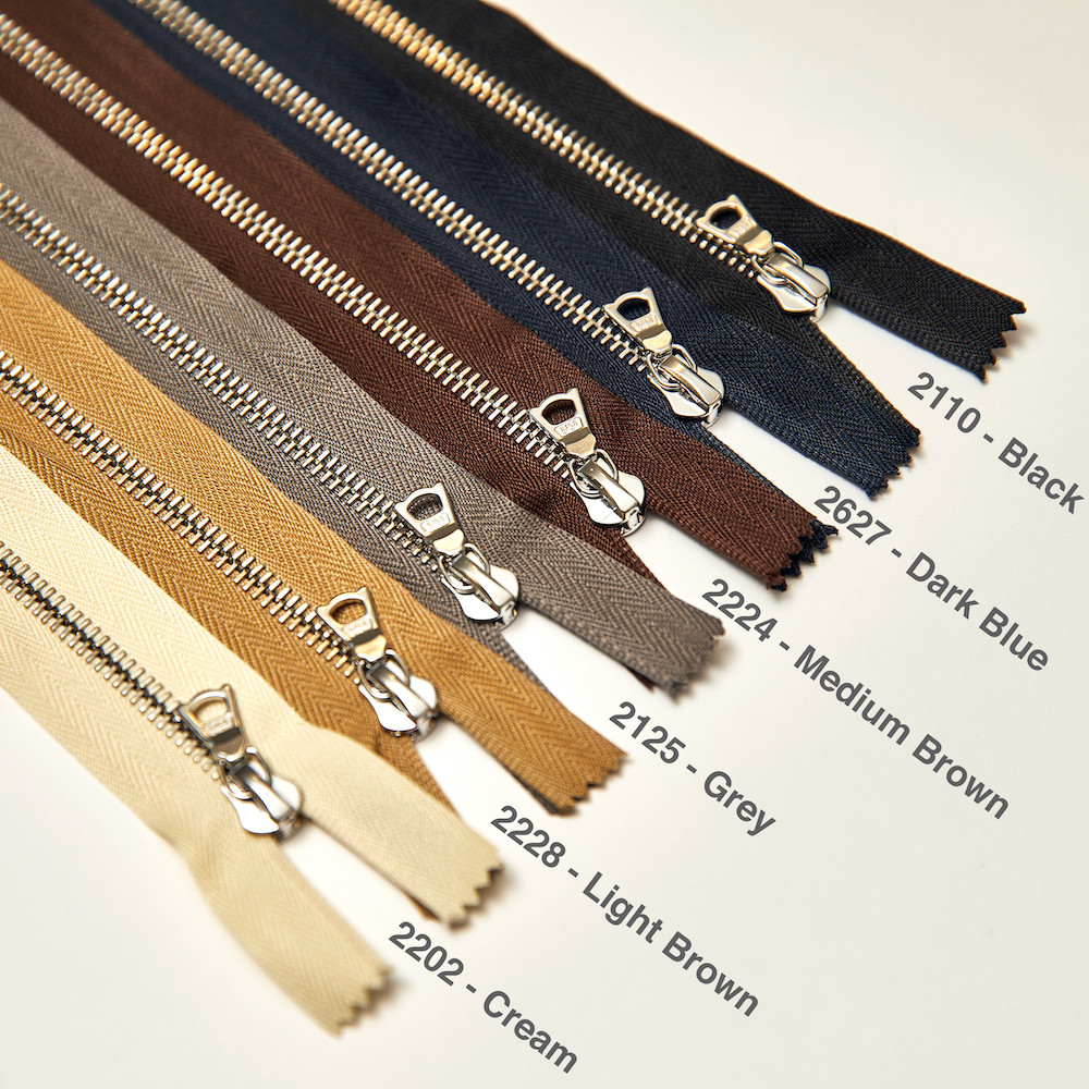 Riri Zipper, Custom Cut Separating, Antique Brass Teeth (AM ...