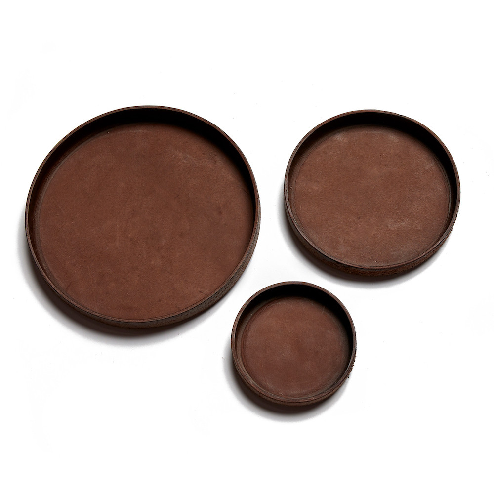 Leather Wet Mold DIY, Circle 6", Leather Tray, 3 pc Set