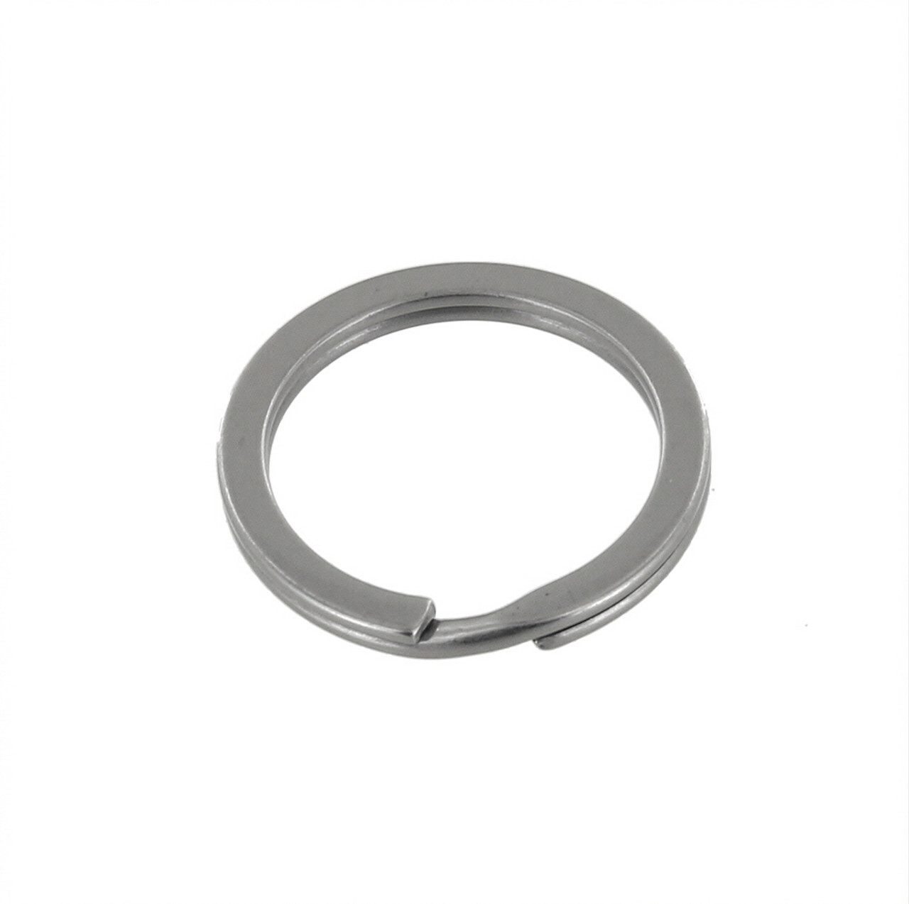 B2020 Nickel Matte, Key Ring, Solid Iron, Multiple Sizes