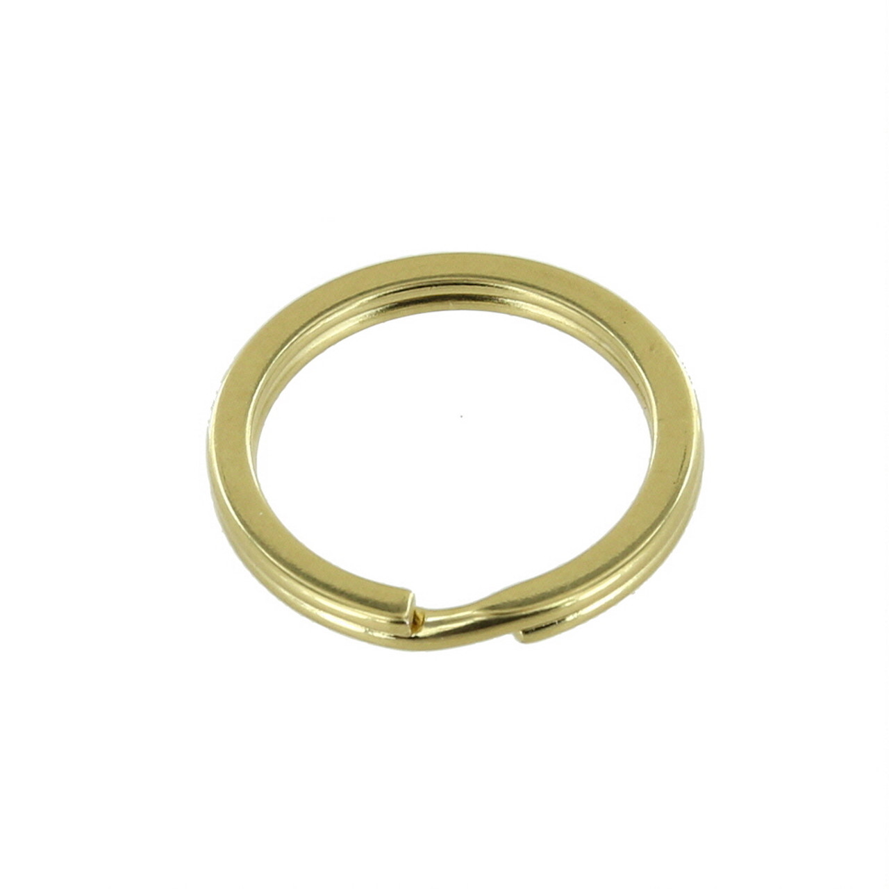 25mm Gold Round Flat Split Key Rings – Jewellery Supplies Co