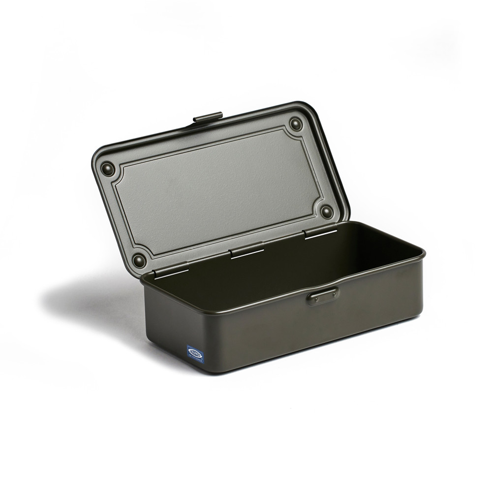 Toyo Y-350 Steel Tool Box - Military Green, Compact & Durable Storage