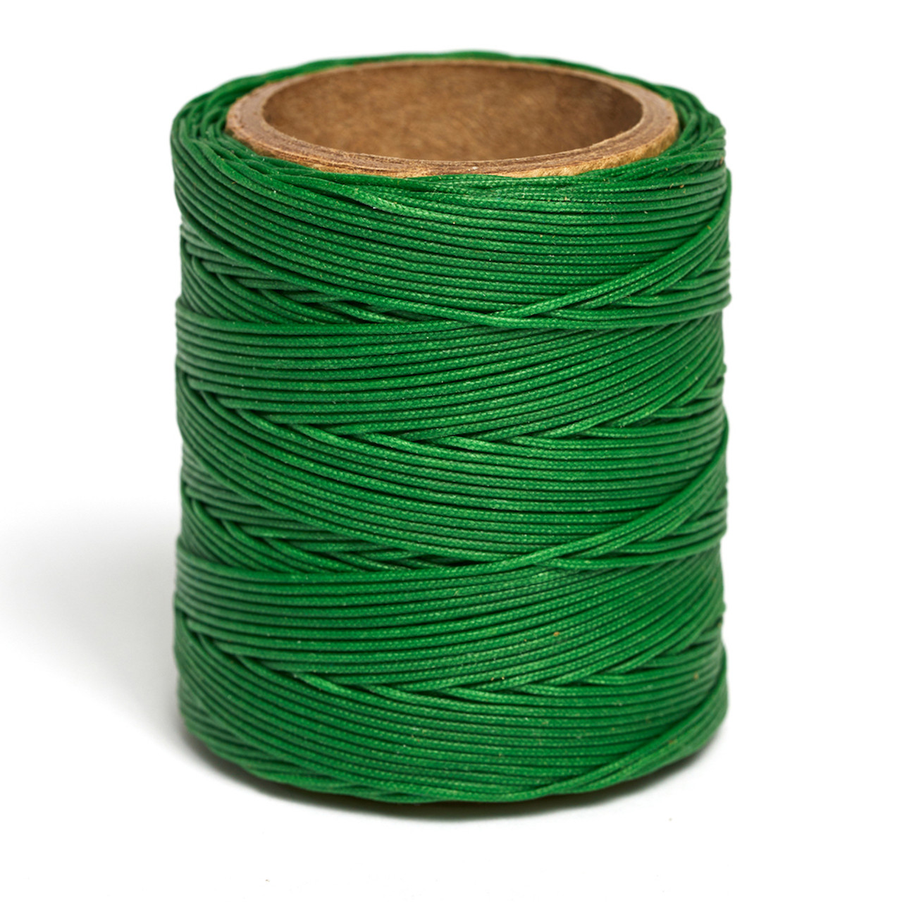Maine Thread, Braided Waxed Cord, 70 yard spool, Shamrock 