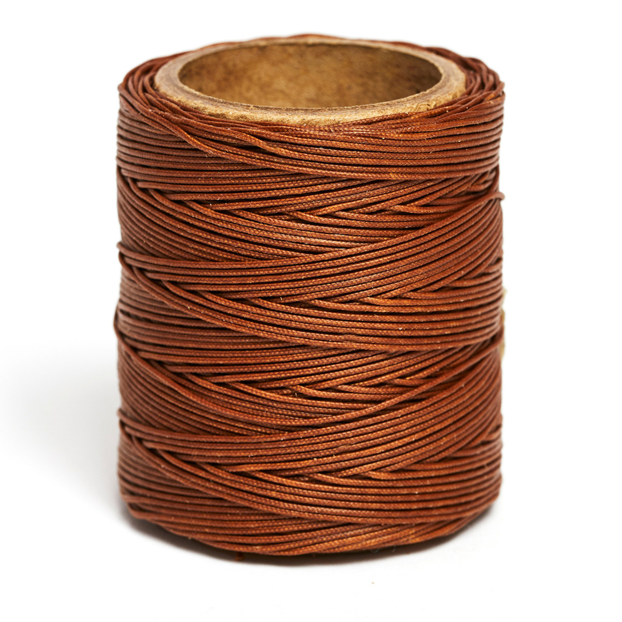 Maine Thread, Braided Waxed Cord, 70 yard spool, Russet 