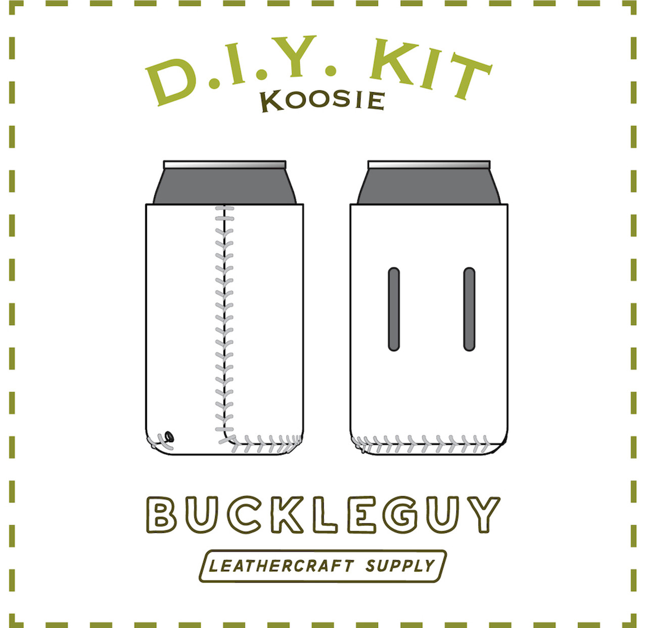 Koosie Leather Pattern, PDF Template - Buckleguy.com koosie-leather-pattern-pdf-template-buckleguy-com