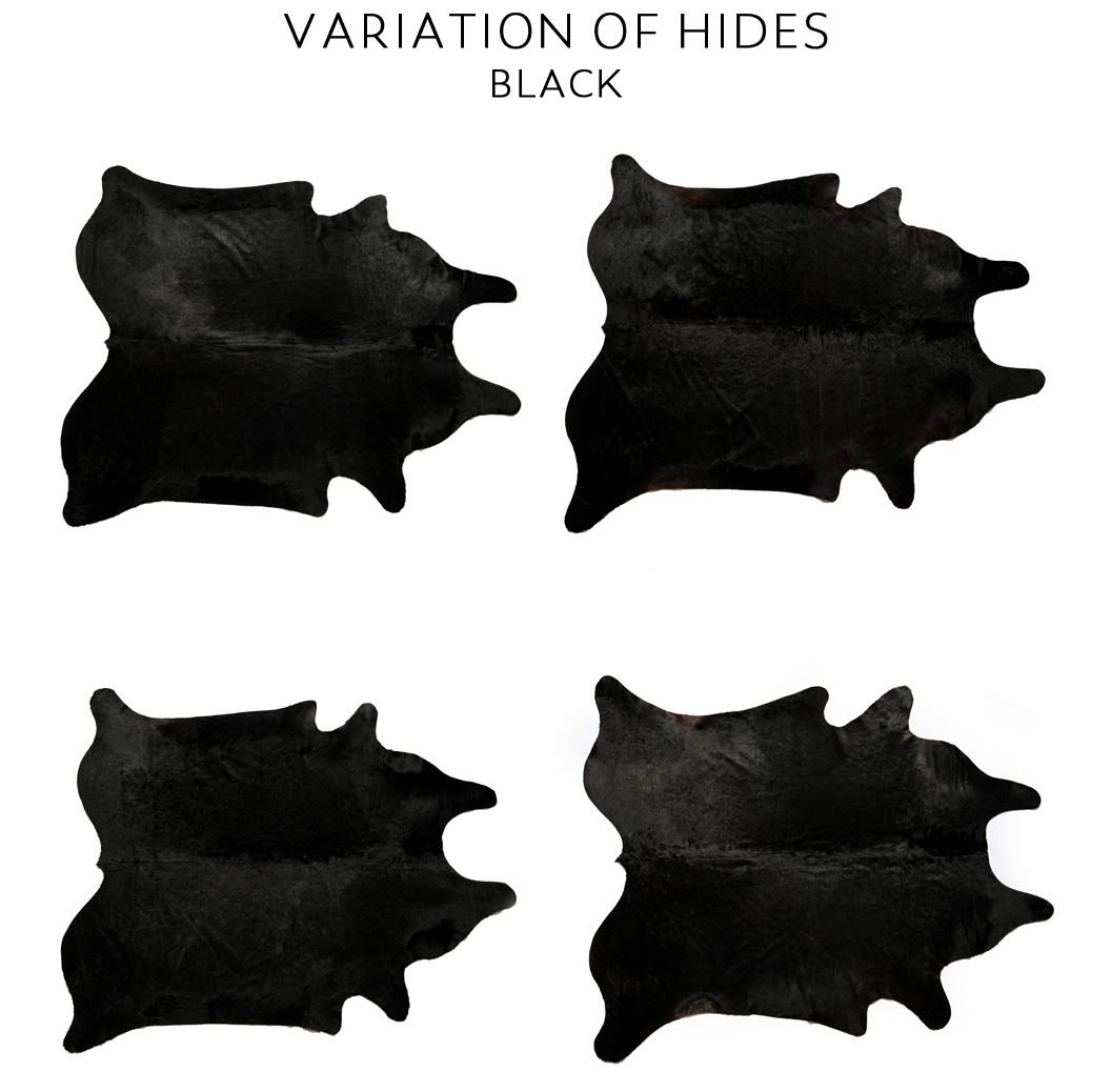 Hair On Hide Leather, Cowhide, Black - Buckleguy.com