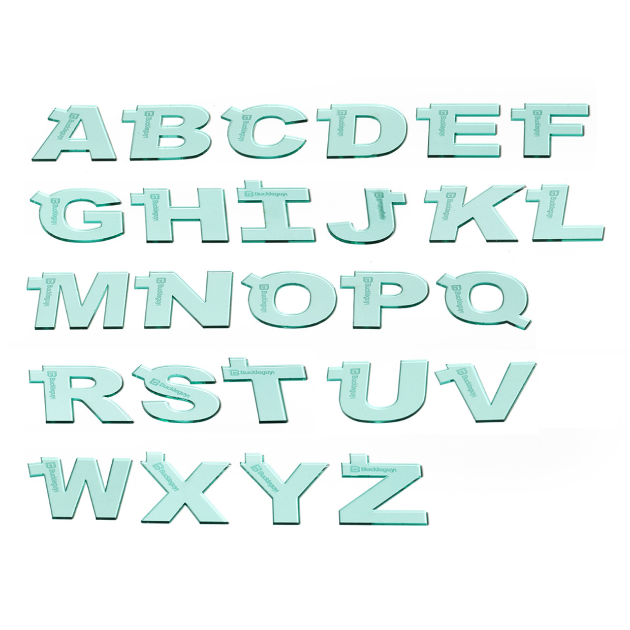 A-Z Alphabet Keychain, Acrylic Template 