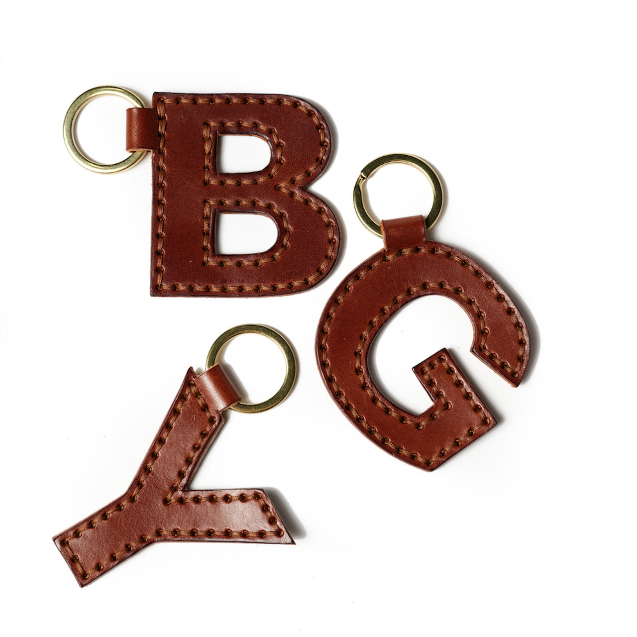 DIY A-Z Alphabet Keychain Leather Kit 