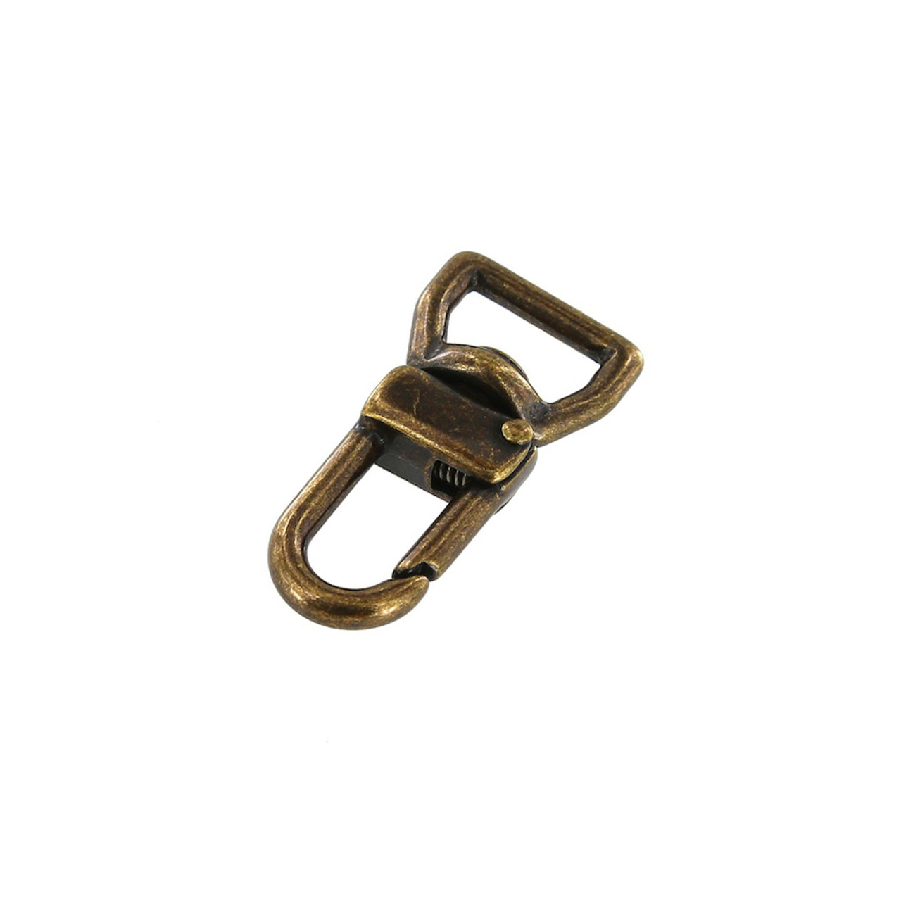 1 1/4 Heavy Duty Lever Swivel Snap Hook - Antique Brass