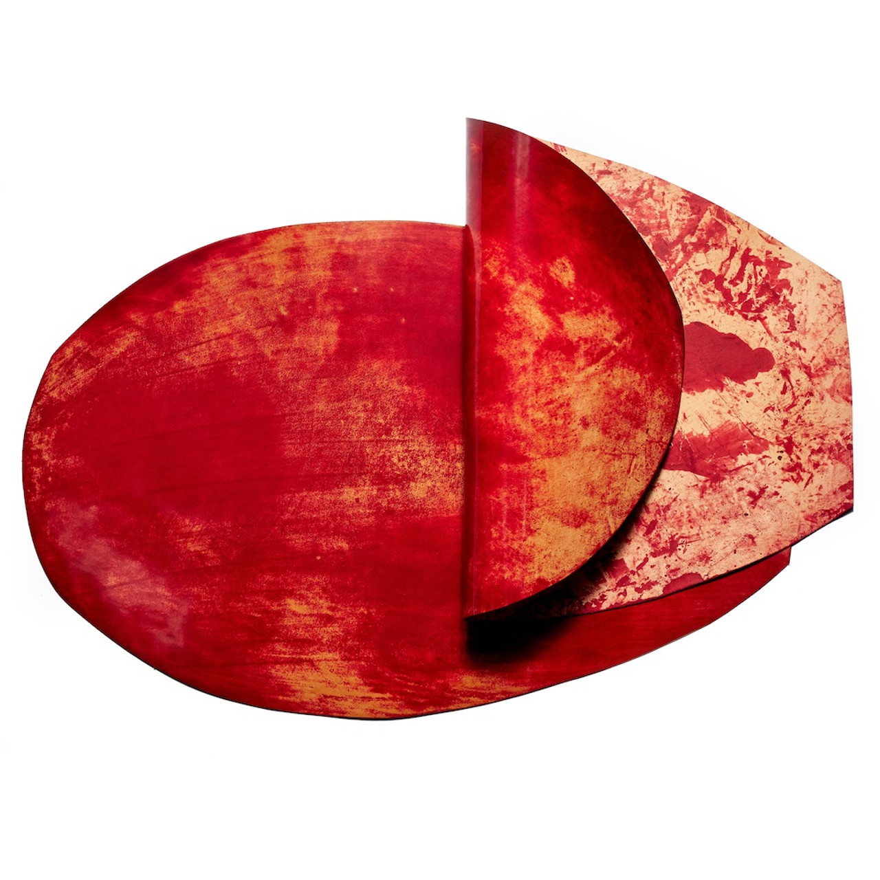 Rocado Shell Cordovan, Marble, Red, 4oz, Multiple Sizes 