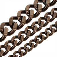 B8840 Nickel Plate, Two-Side Flat Chain, Solid Brass-LL (36