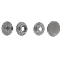 Line 20 / Line 24 Ring Socket Snap Fasteners, Natural Brass, Solid