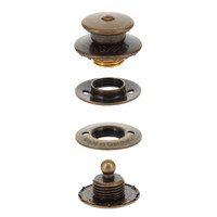 LOXX® Fastener Set, Black Plate, Solid Brass