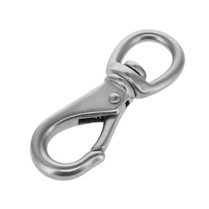 241 7/16" Nickel Matte, Swivel Lever Snap, Solid Brass