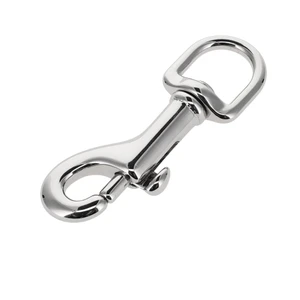 3001A 7/16" Nickel Plate, Swivel Bolt Snap, Solid Brass-LL