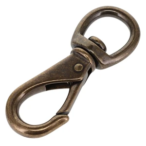 251 5/8" Antique Brass, Swivel Lever Snap, Solid Brass-LL