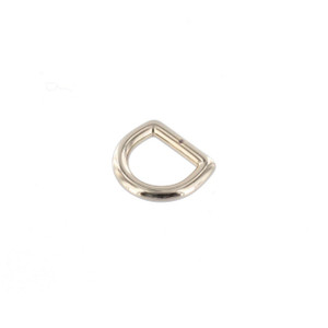 G11971  12.7 X 13mm, Light Gold Plate, D-Ring, Solid Zinc