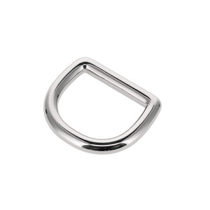B6854 1" Nickel Plate, D-Ring, Solid Brass-LL