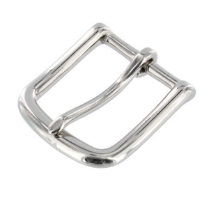 1035 30mm Nickel Plate, Heel Bar Buckle, Brass-LL