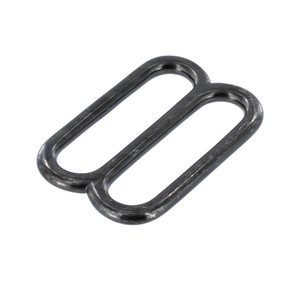 20114 1 1/2" Gun Metal Tumbled, Double Loop, Solid Brass 20114 1 1/2" Gun Metal Tumbled, Double Loop, Solid Brass
